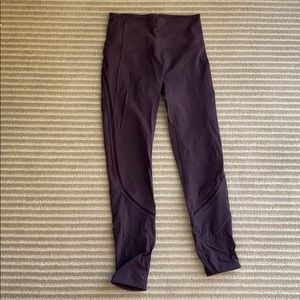 Lululemon eggplant purple leggings size 4/S